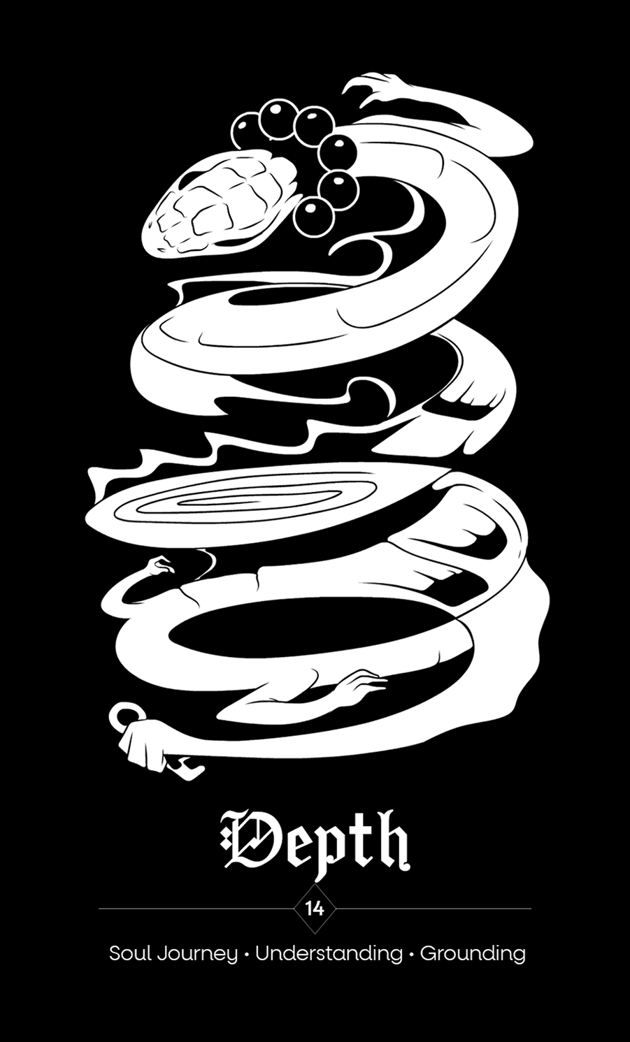 Embrace The Shadows Black Mug – Oracle Deck Design