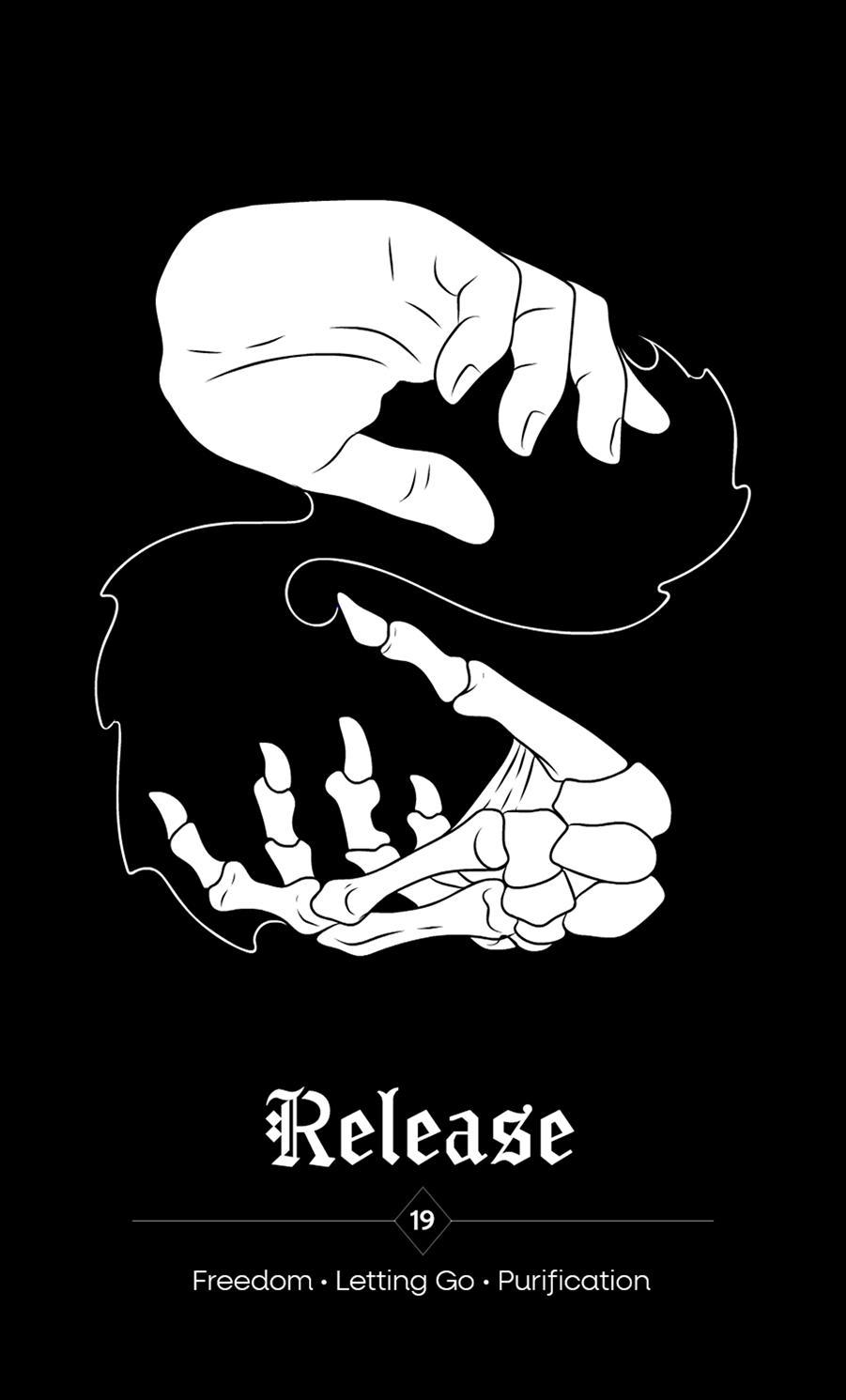 Embrace The Shadows Black Mug – Oracle Deck Design