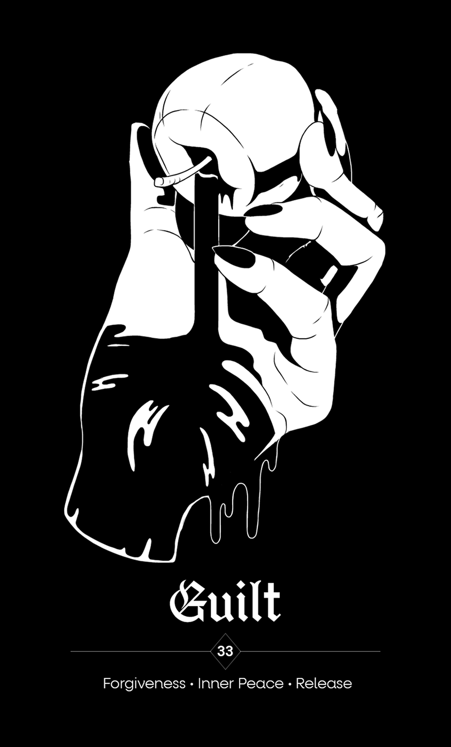 Embrace The Shadows Black Mug – Oracle Deck Design