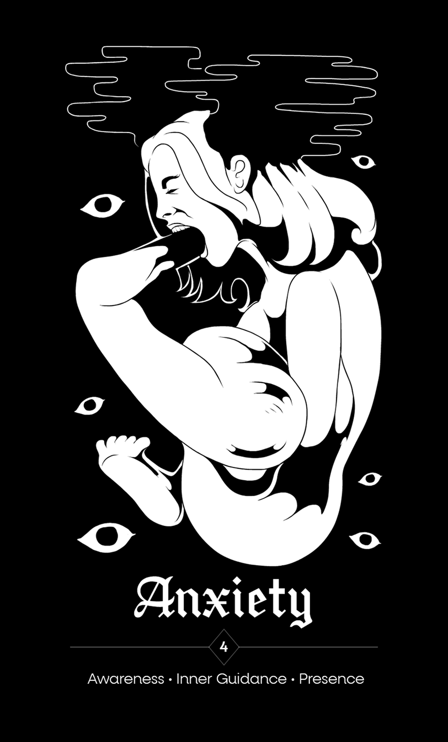 Embrace The Shadows Black Mug – Oracle Deck Design