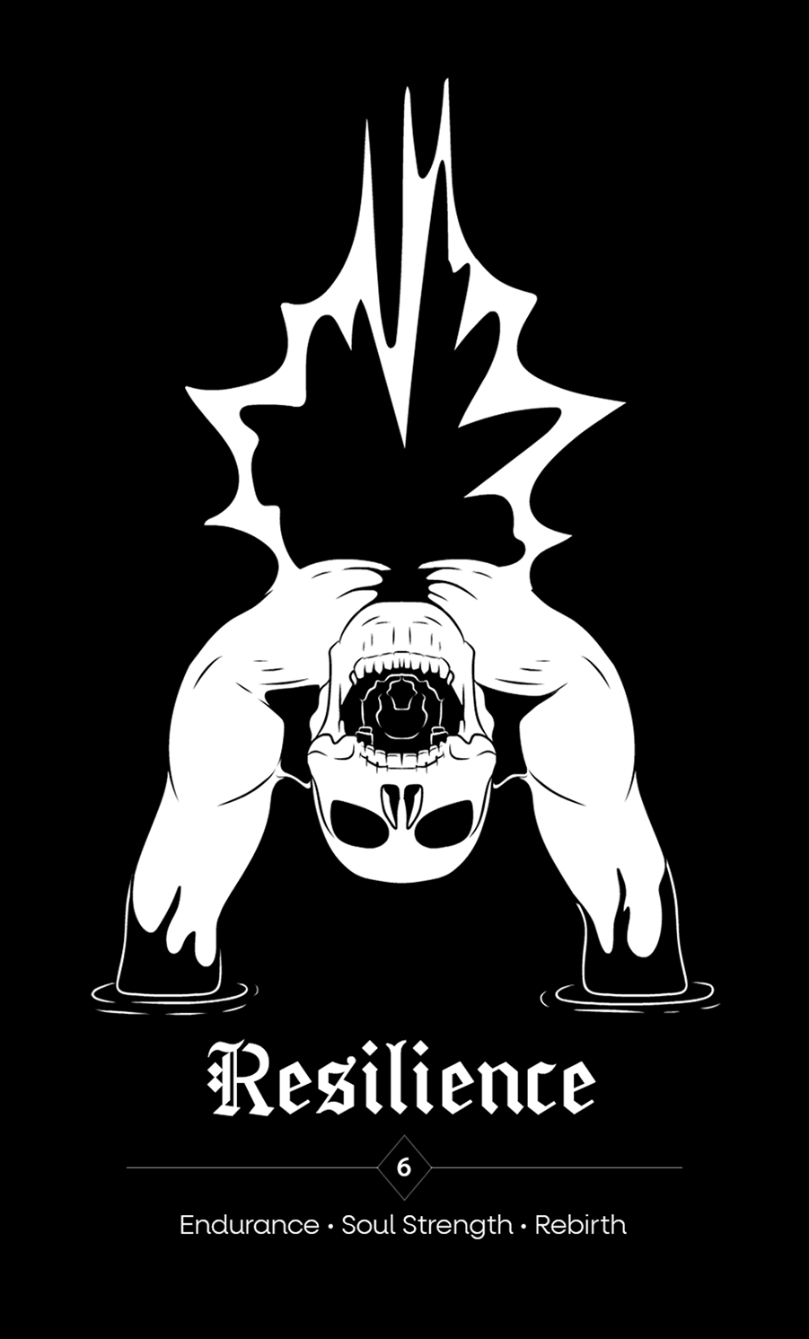 Embrace The Shadows Black Mug – Oracle Deck Design