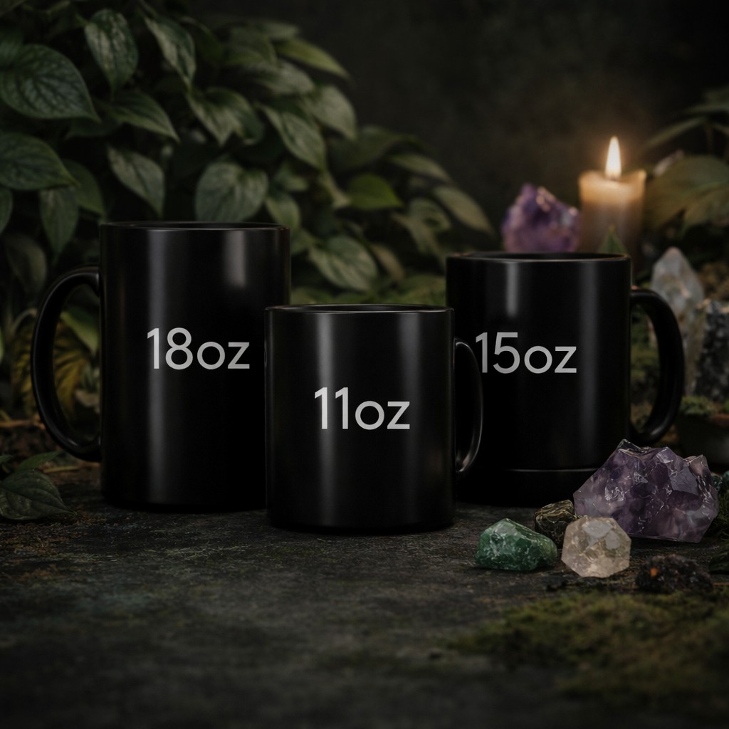 Embrace The Shadows Black Mug – Oracle Deck Design