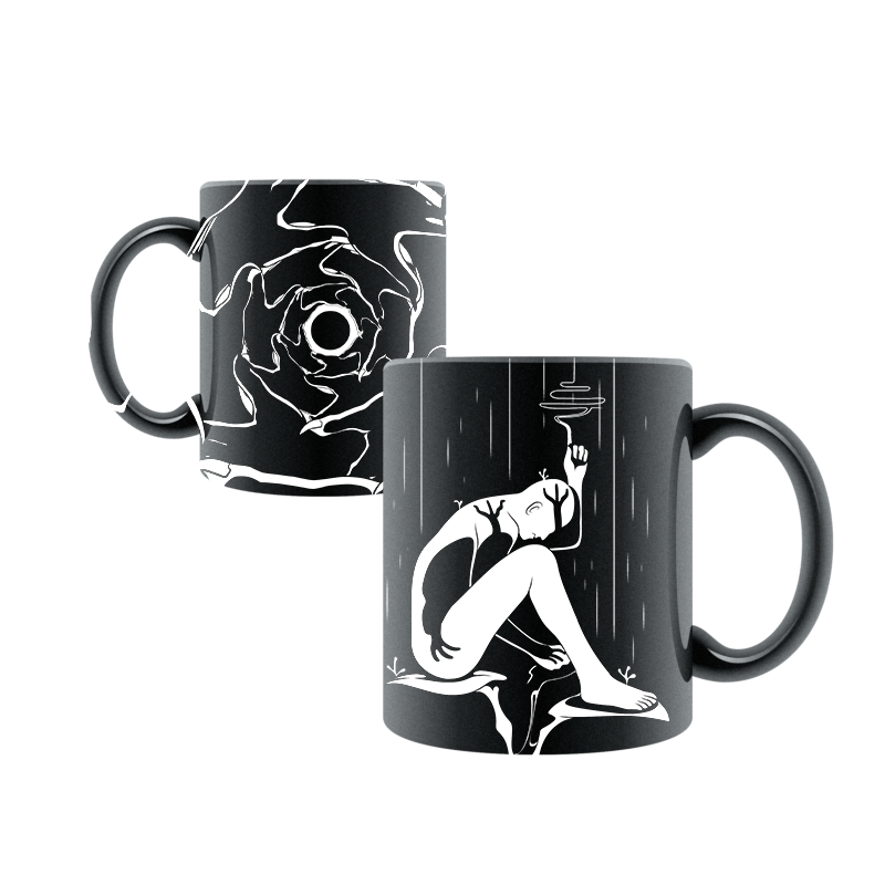 Embrace The Shadows Black Mug – Oracle Deck Design