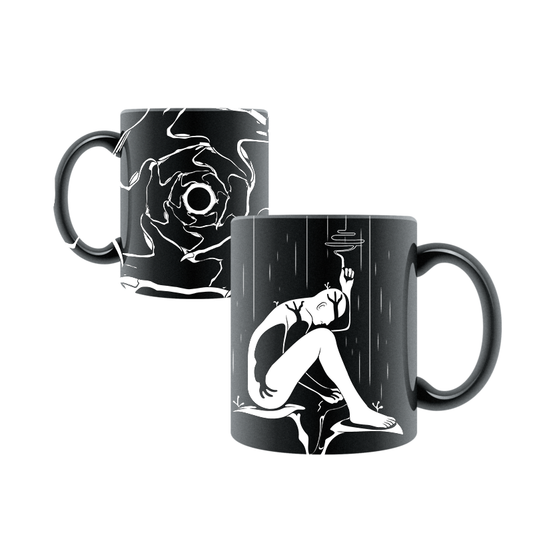 Embrace The Shadows Black Mug – Oracle Deck Design